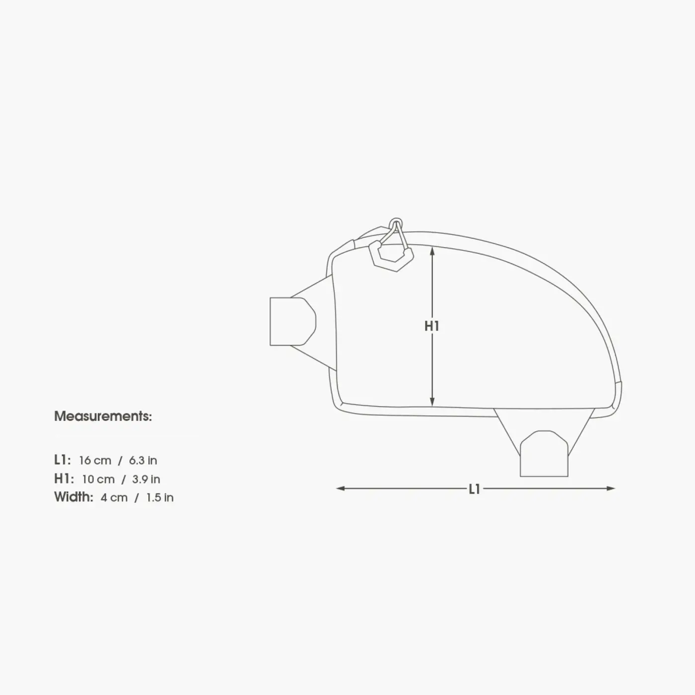 Apidura Backcountry Top Tube Pack (0.5L) - Táskák (SKU: TIS)
